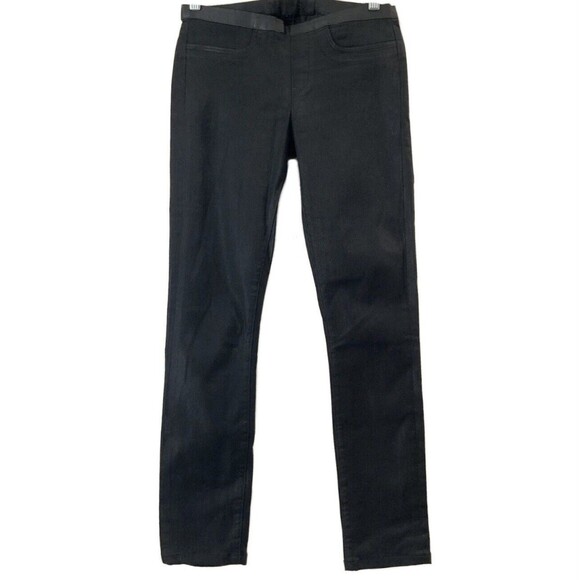 Helmut Lang Coated Skinny Leg Pants Black 27 - Picture 4 of 11